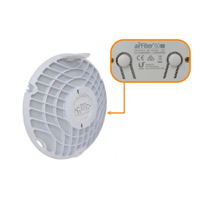 UBIQUITI AF60-LR solo-60GHz 57-71GHz 1-1000 1,8Gbps(12km) inc-48V 413mm Duplex - Imagen 2